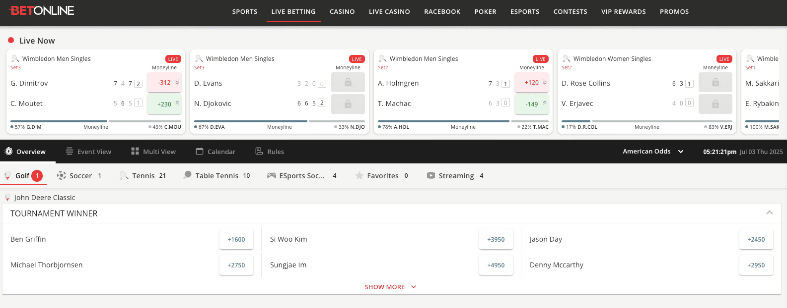 BetOnline Betting